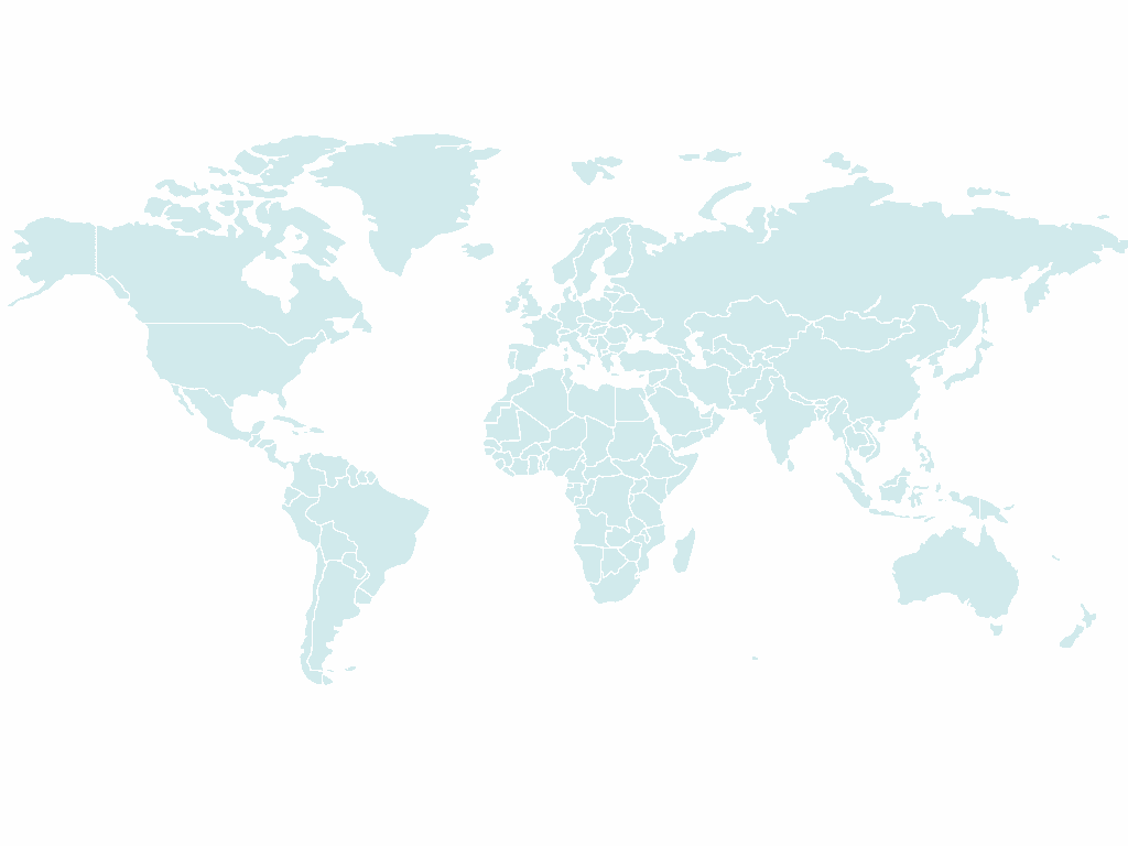 A map of the world symbolising Fibo's global presence