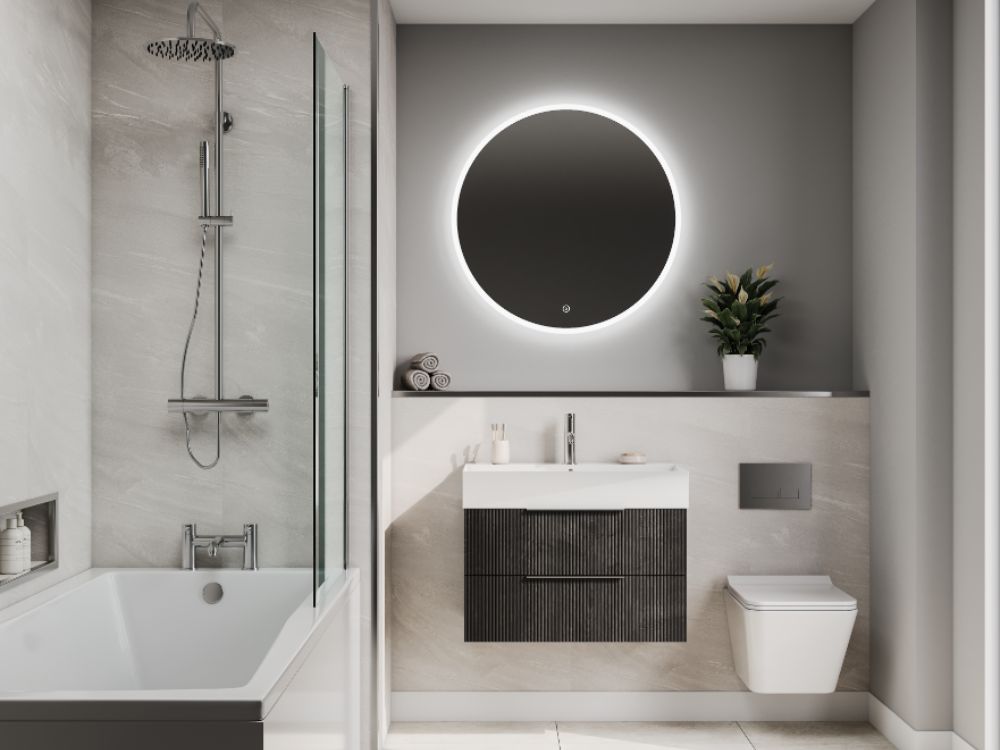 Beige Stone M00 - Signature Collection | Fibo wallpanels with a 100% waterproof surface