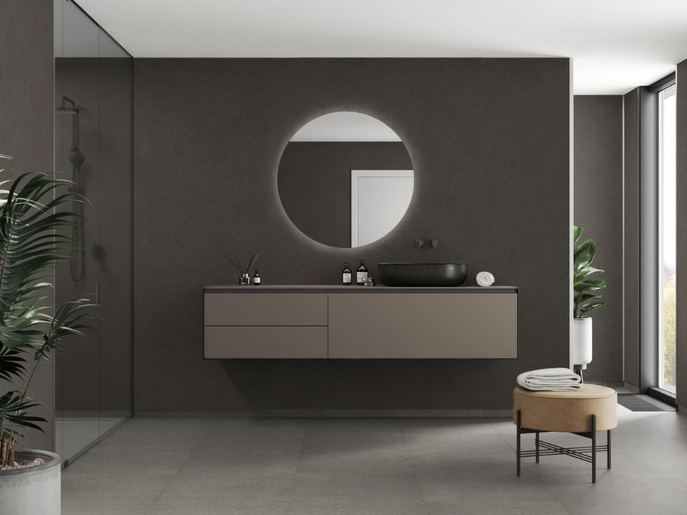 Grey Terrazzo- Signature Collection | Fibo wallpanels with a 100% waterproof surface
