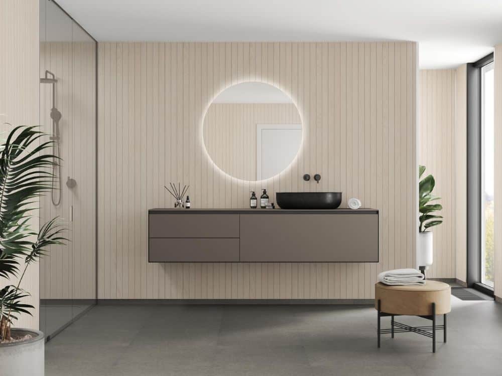 Light Wood Slats- Scandinavian Collection | Fibo wallpanels with a 100% waterproof surface